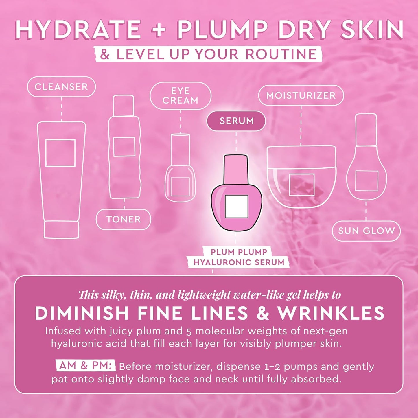 Plum Plump Hyaluronic Serum - 30ml-Glow Recipe-Noura Skincare