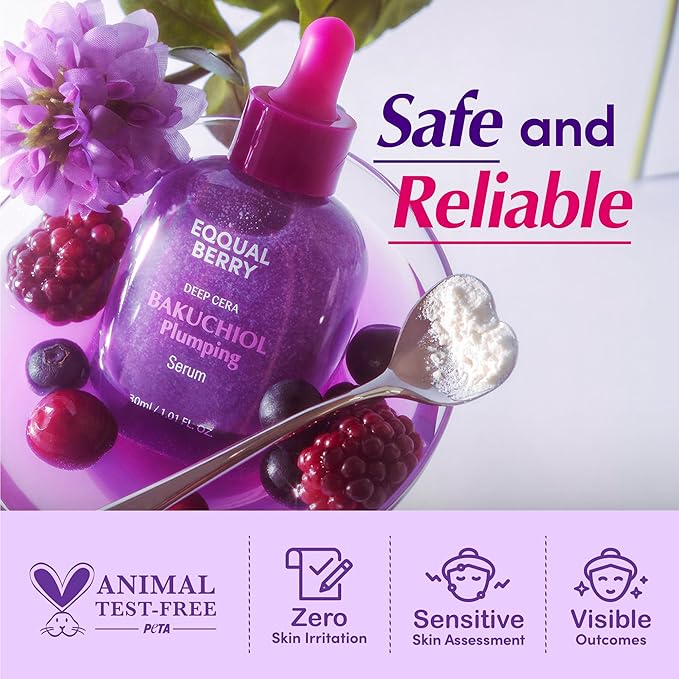 Bakuchiol Plumping Serum - 30 ml-EQQUALBERRY-Noura Skincare