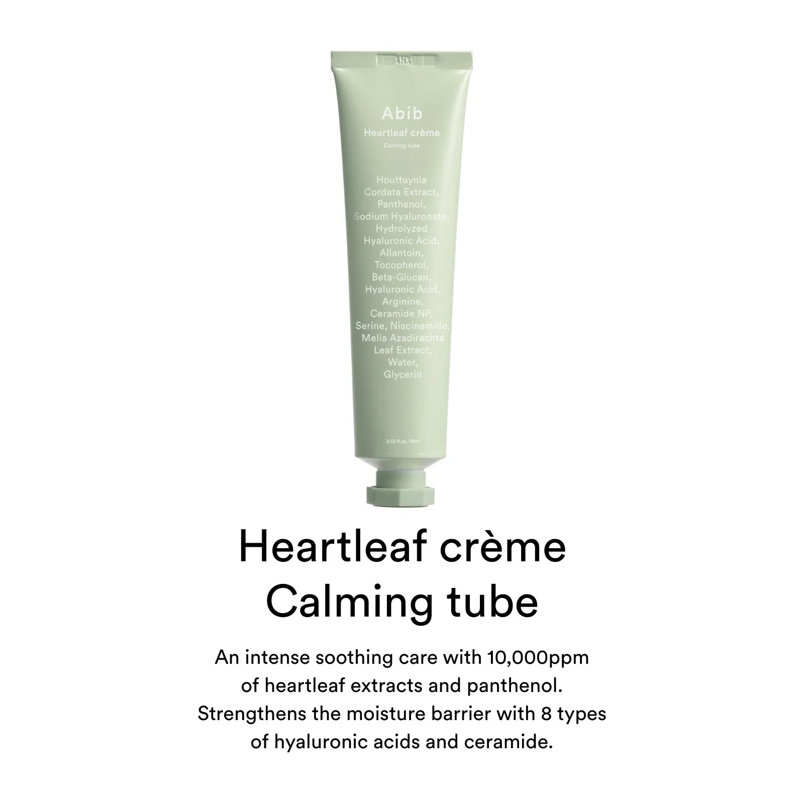 Heartleaf Creme Calming Tube - 75ml-Abib-Noura Skincare
