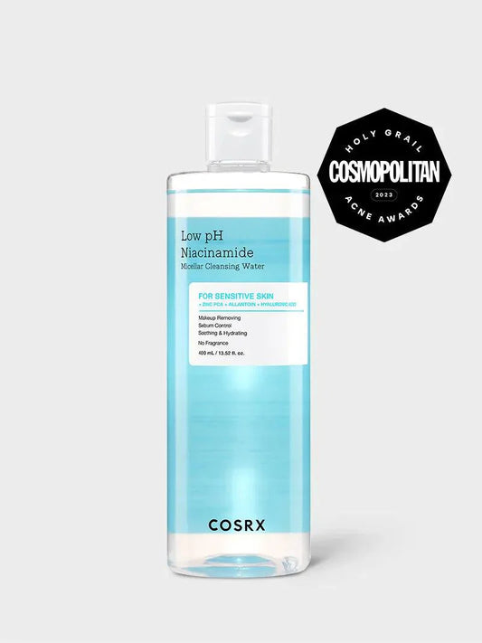 Low pH Niacinamide Micellar Cleansing Water - 400ml-CosRX-Noura Skincare