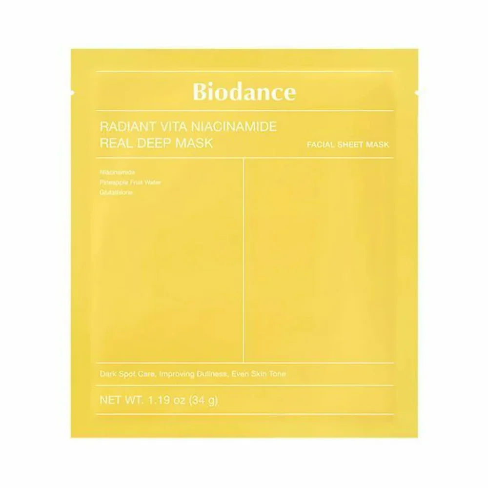 Radiant Vita Niacinamide Real Deep Mask - 4 Masks-Biodance-Noura Skincare