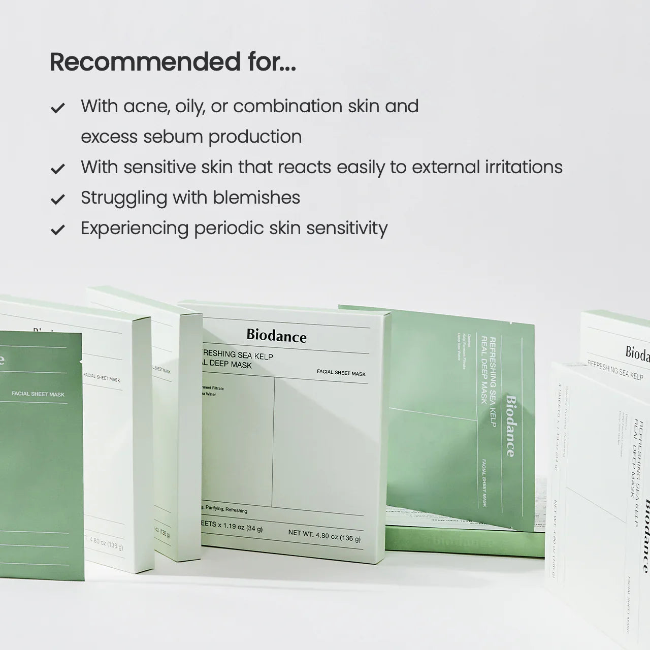 Refreshing Sea Kelp Real Deep Mask - 4 Masks-Biodance-Noura Skincare
