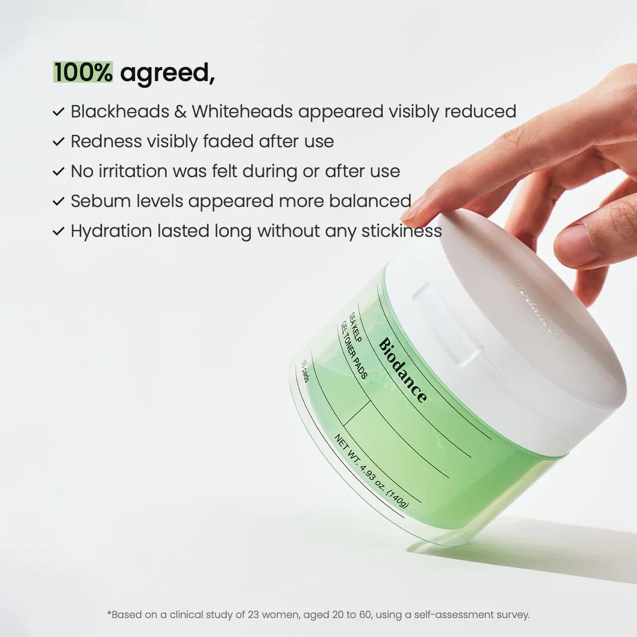 Sea Kelp Gel Toner Pads - 60 Pads-Biodance-Noura Skincare