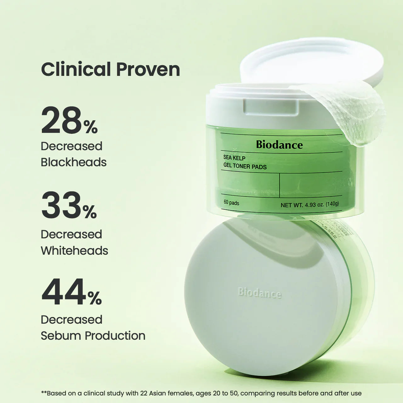 Sea Kelp Gel Toner Pads - 60 Pads-Biodance-Noura Skincare