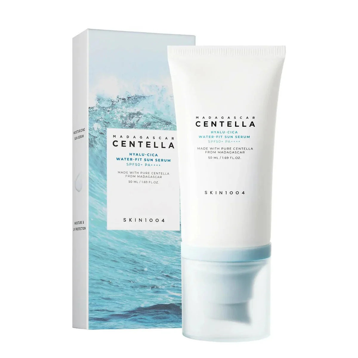 Madagascar Centella Hyalu-Cica Water-Fit Sun Serum (SPF50+ PA++++) - 50ml-SKIN1004-Noura Skincare