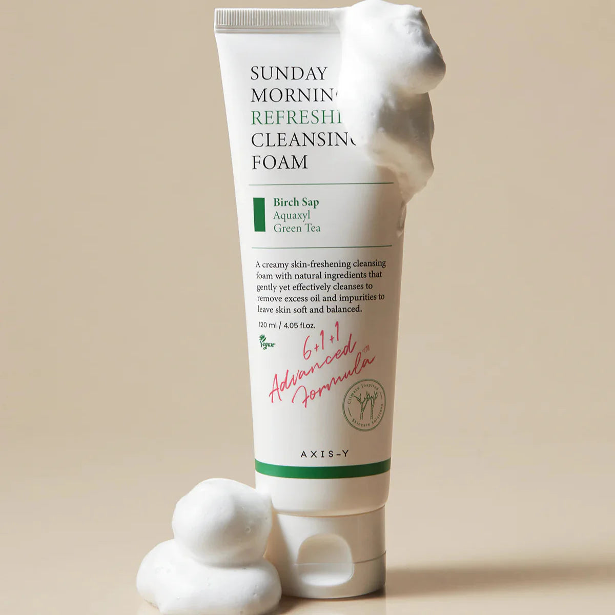 Sunday Morning Refreshing Cleansing Foam - 120ml-AXIS-Y-Noura Skincare