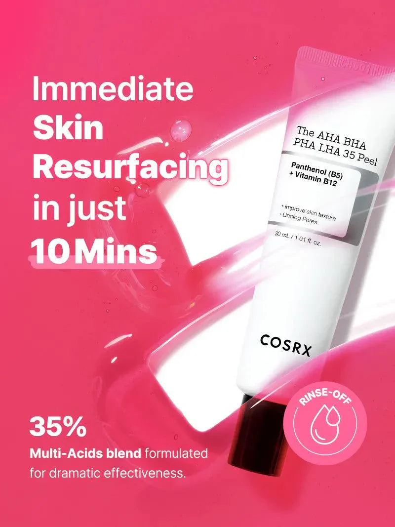 The AHA BHA PHA LHA 35 Peel - 30ml-CosRX-Noura Skincare