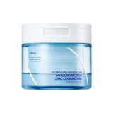 Ultra-Low Molecular Hyaluronic Acid Zinc Cooling Pad - 60 Pads-Isntree-Noura Skincare