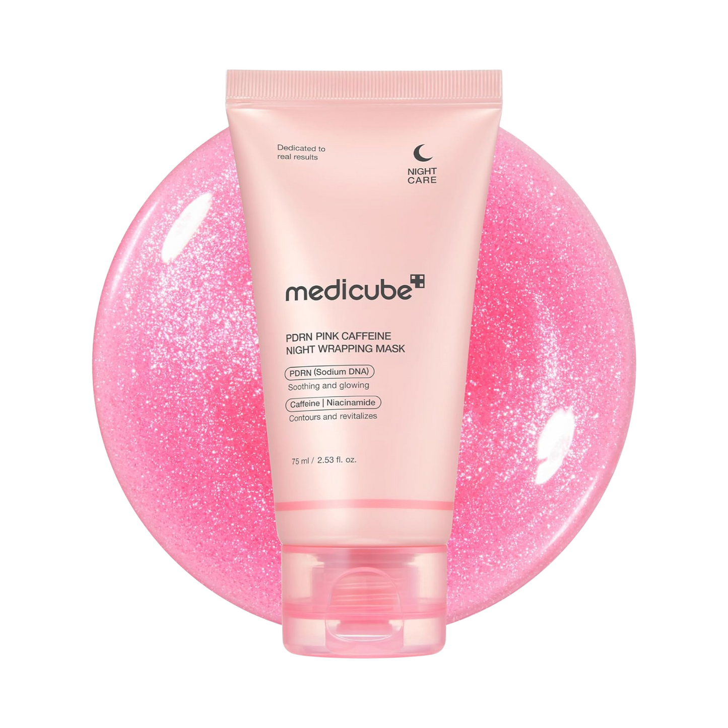 PDRN Pink Caffeine Night Wrapping Mask - 75ml-Medicube-Noura Skincare
