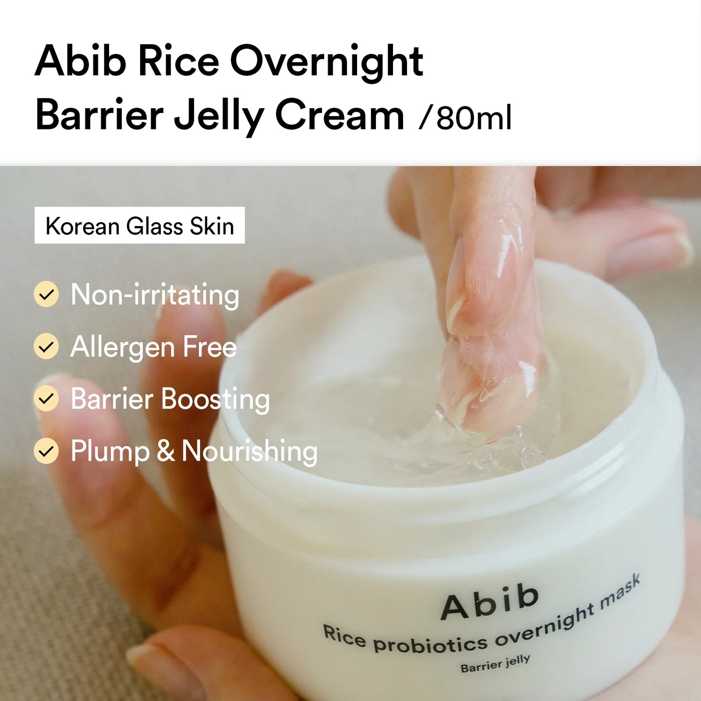 Rice Probiotics Overnight Mask - Barrier Jelly - 80ml