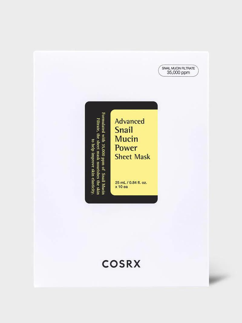 Advanced Snail Mucin Power Sheet Mask 10 Sheets-CosRX-Noura Skincare