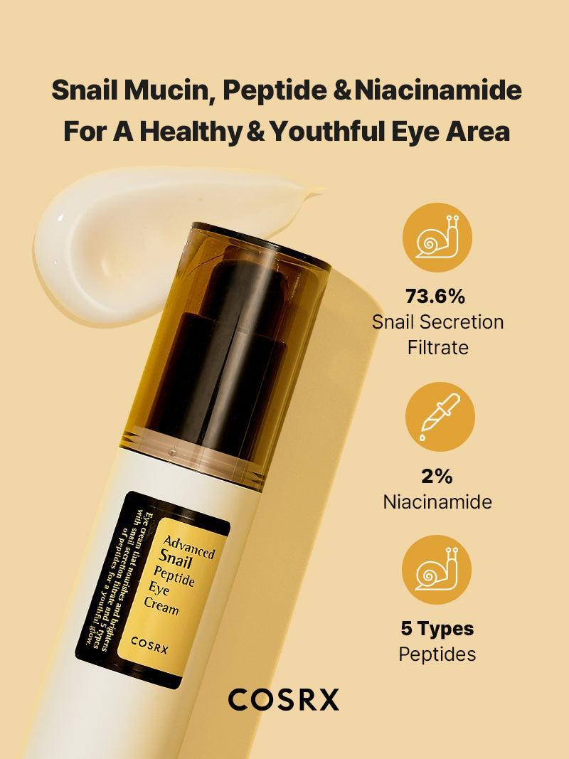 Advanced Snail Peptide Eye Cream - 25ml-CosRX-Noura Skincare