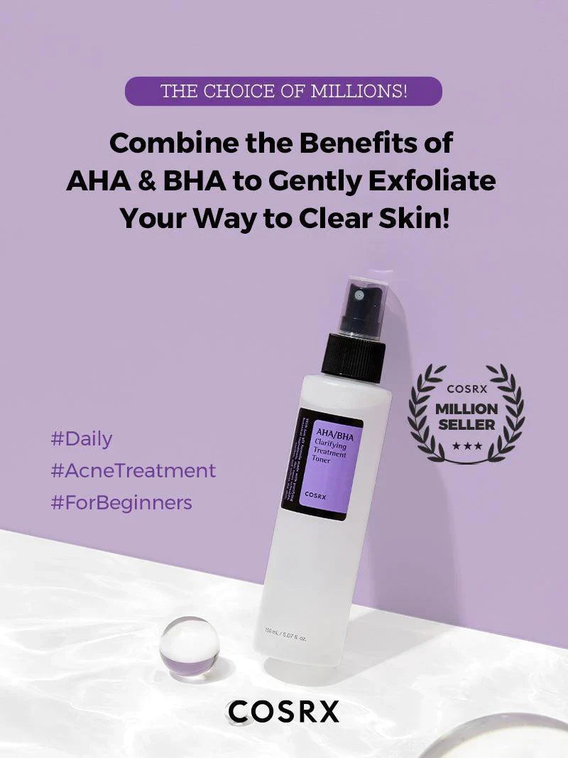 AHA/BHA Clarifying Treatment Toner - 150ml-CosRX-Noura Skincare