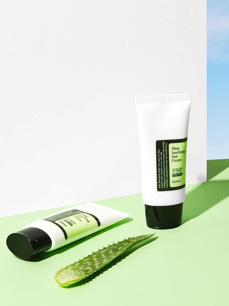 Aloe Soothing Sun Cream SPF50+/ PA+++ - 50ml-CosRX-Noura Skincare