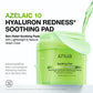 Anua Azelaic 10 Hyaluron Redness Soothing Pad packaging with green color on a white background