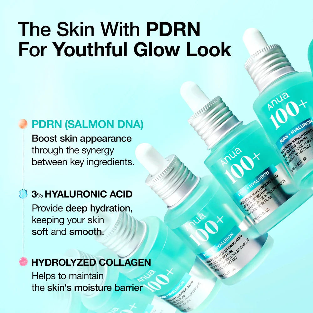 PDRN Hyaluronic Acid Capsule 100 Serum - 30ml-ANUA-Noura Skincare