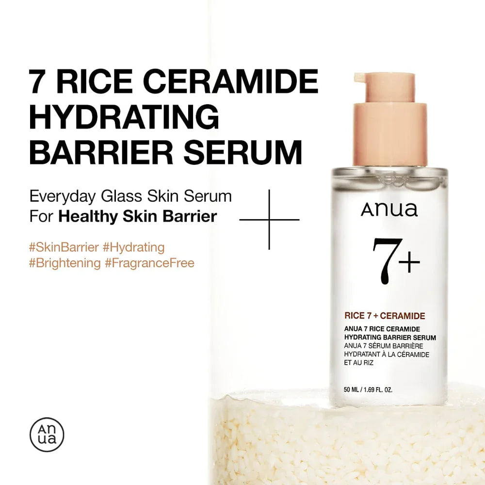 Rice Ceramide 7 Hydrating Barrier Serum - 50ml-ANUA-Noura Skincare