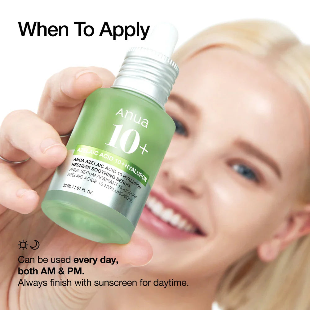 Azelaic Acid 10 Hyaluron Redness Soothing Serum - 30ml-ANUA-Noura Skincare