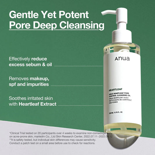 Heartleaf Pore Control Cleansing Oil - 200ml-ANUA-Noura Skincare