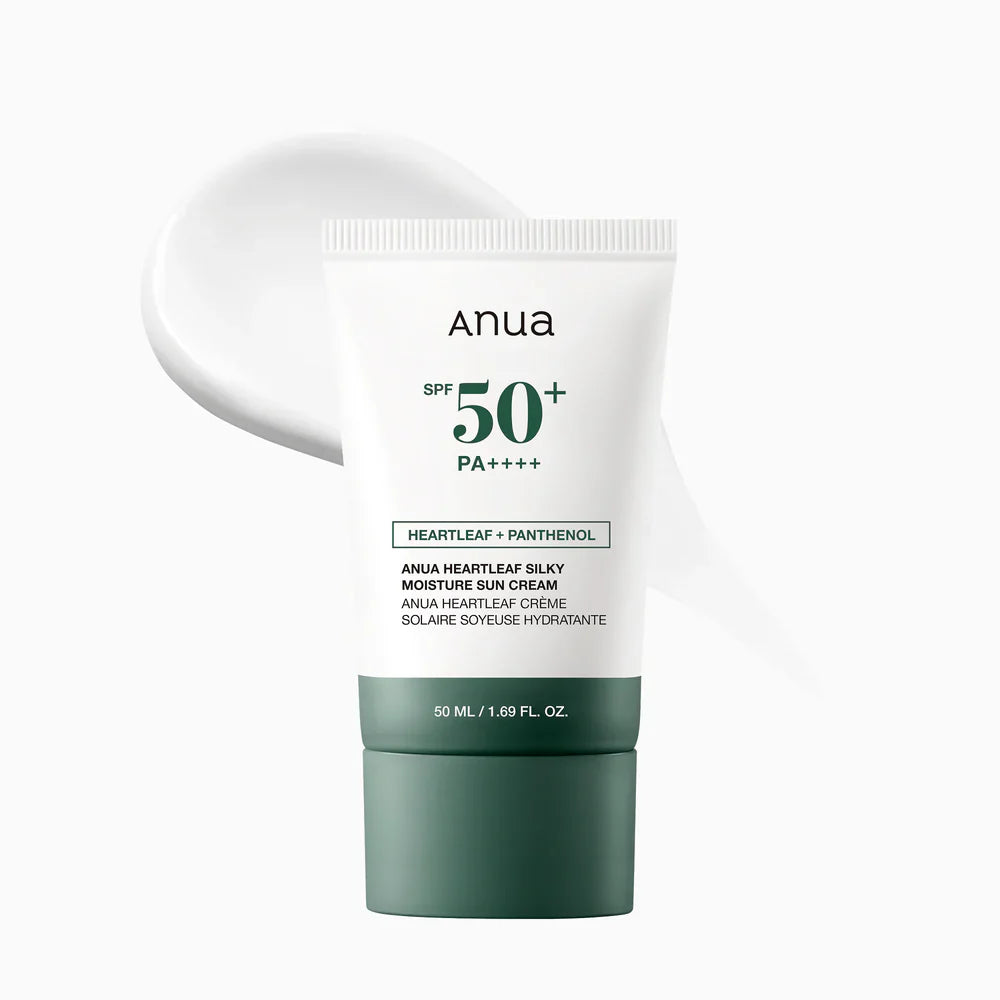 Heartleaf Silky Moisture Mild Sunscreen - 50ml-ANUA-Noura Skincare