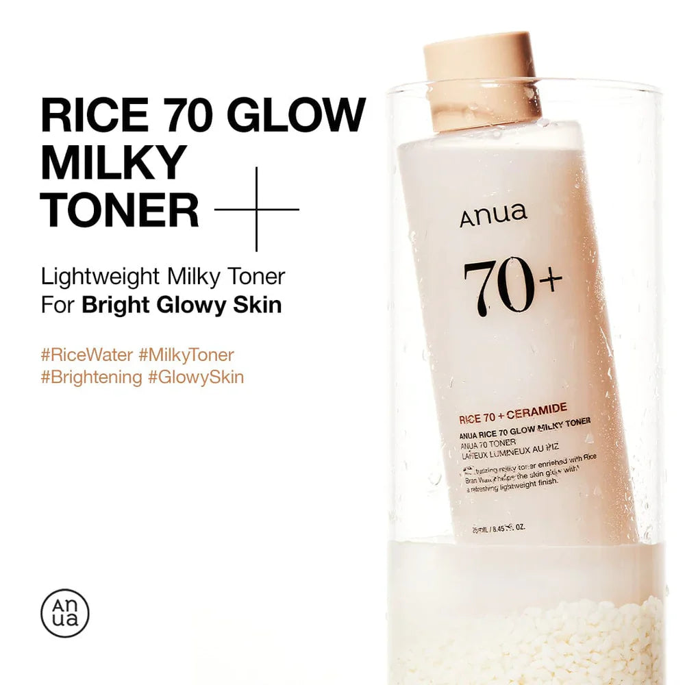 Rice 70 Glow Milky Toner - 250ml-ANUA-Noura Skincare