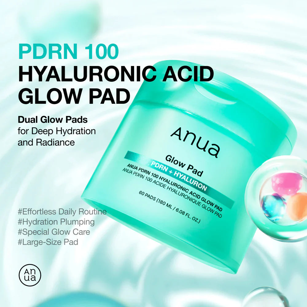 PDRN 100 Hyaluronic Acid Glow Pad - 60 Pads-ANUA-Noura Skincare