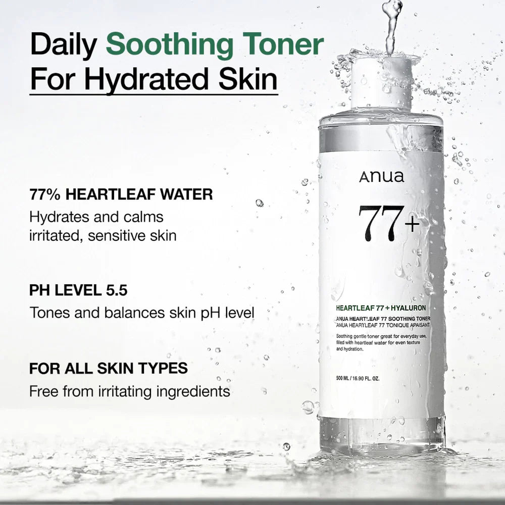 Heartleaf 77% Soothing Toner - 250ml-ANUA-Noura Skincare