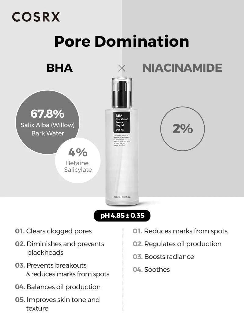 BHA Blackhead Power Liquid - 100ml-CosRX-Noura Skincare