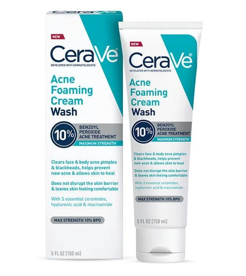 Acne Foaming Cream Wash - 150ml-CeraVe-Noura Skincare