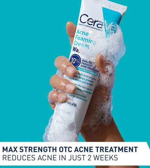 Acne Foaming Cream Wash - 150ml-CeraVe-Noura Skincare