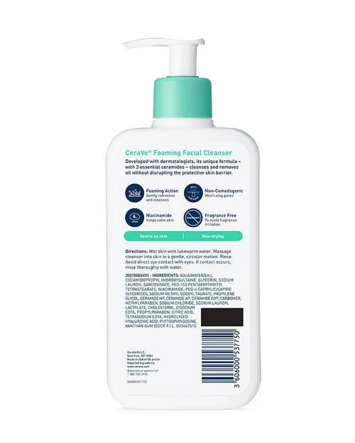 Foaming Facial Cleanser-CeraVe-Noura Skincare