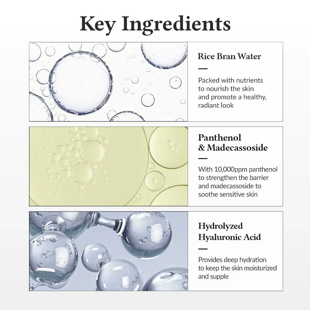 Model spraying hydrating face mist for glass skin Noura Skincare