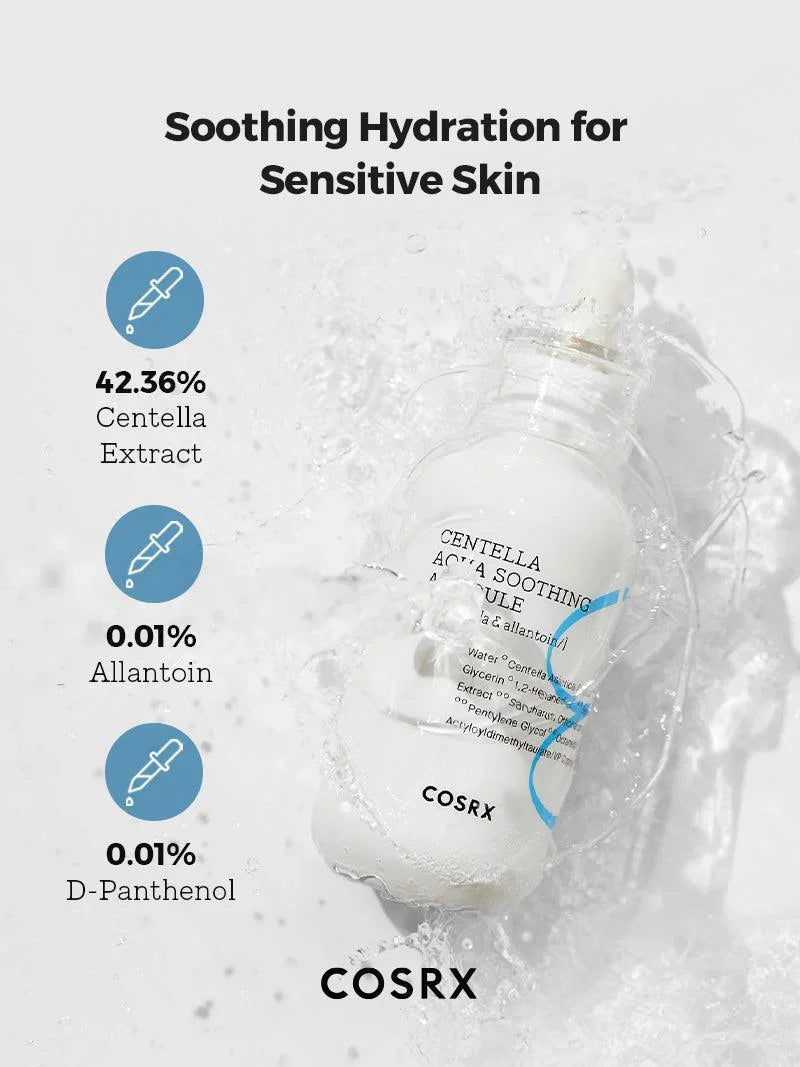 Hydrium Centella Aqua Soothing Ampoule - 40ml-CosRX-Noura Skincare