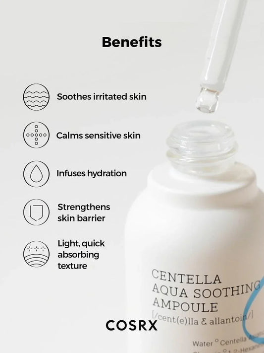 Hydrium Centella Aqua Soothing Ampoule - 40ml-CosRX-Noura Skincare
