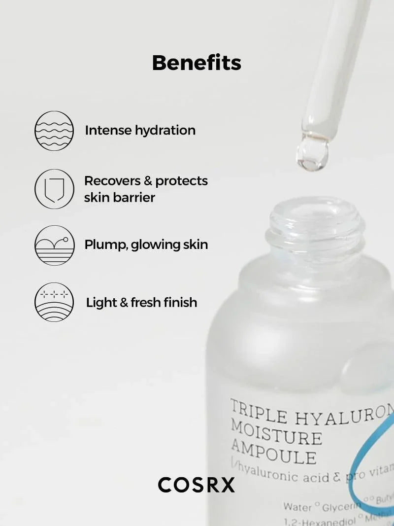 Hydrium Triple Hyaluronic Moisture Ampoule - 40ml-CosRX-Noura Skincare