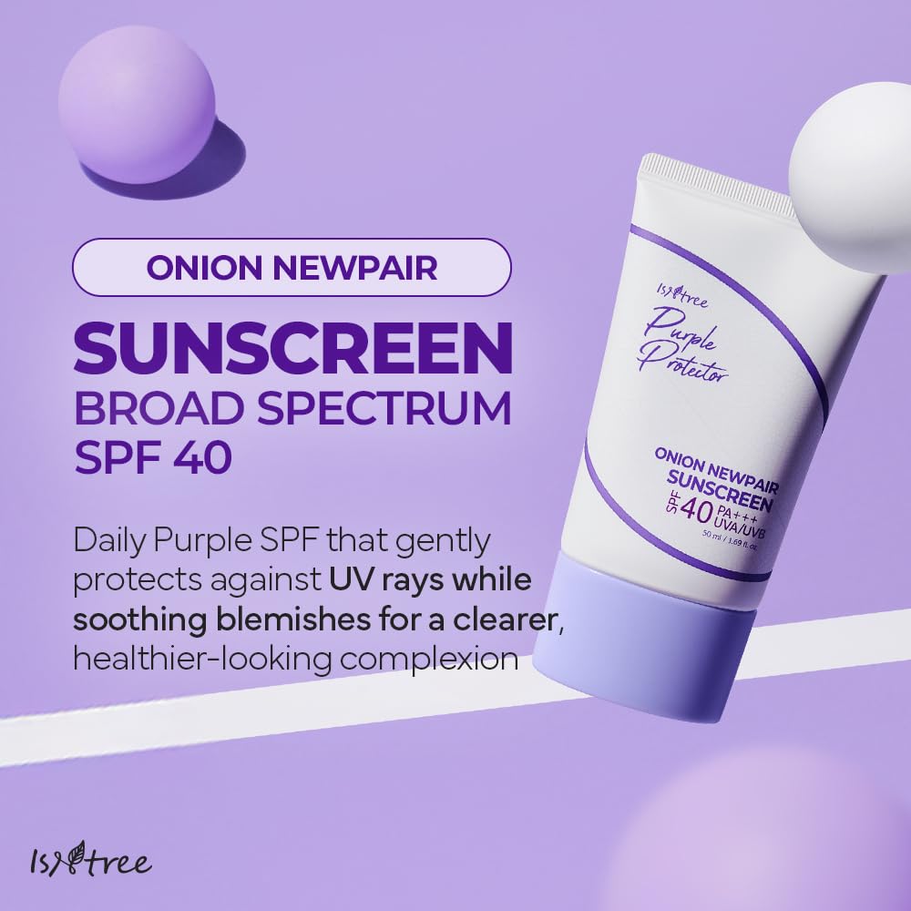 Daily blemish care routine using Isntree Onion sunscreen Noura Skincare