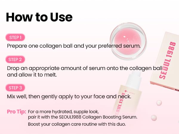 Model using K-SECRET collagen booster for firm skin Noura Skincare