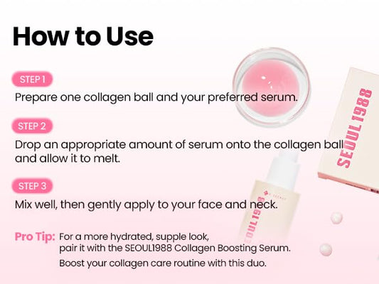 Model using K-SECRET collagen booster for firm skin Noura Skincare