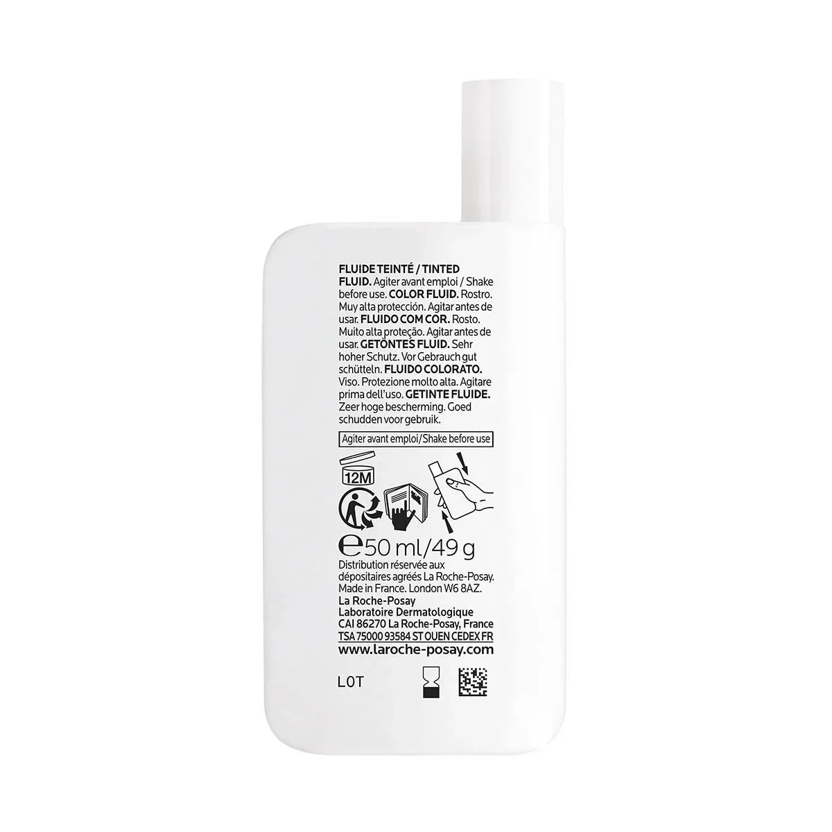 Anthelios UVMune 400 Invisible Fluid Tinted SPF50+ - 50ml-La Roche-Posay-Noura Skincare