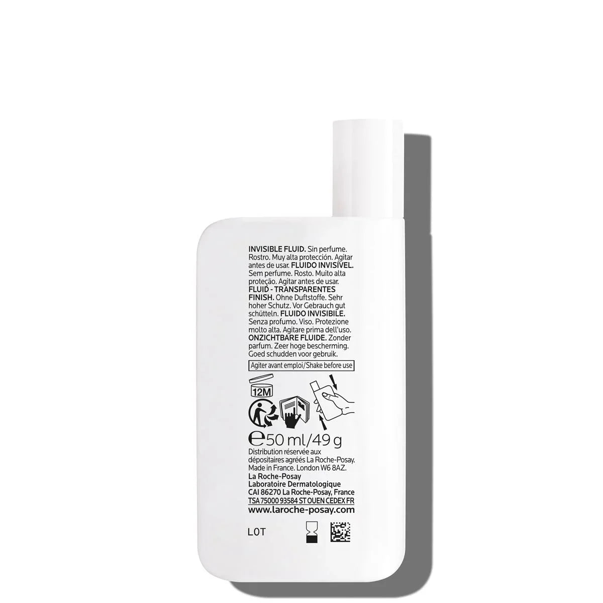 Anthelios UVMune 400 Invisible Fluid Non-Perfumed Suncream SPF50+ - 50ml-La Roche-Posay-Noura Skincare