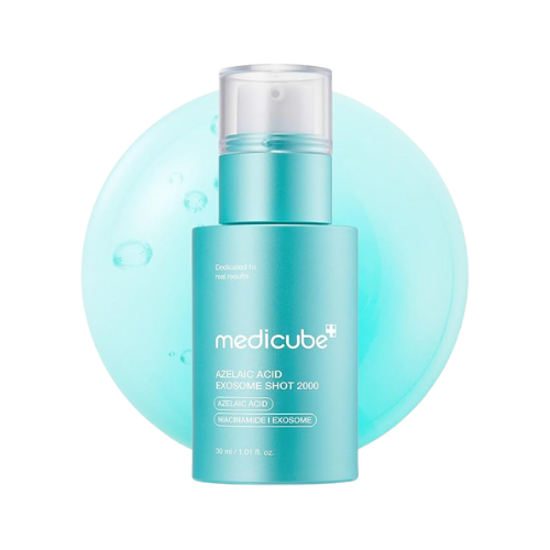 Medicube Azelaic Acid Exosome Shot Serum 2000 product bottle on white background.