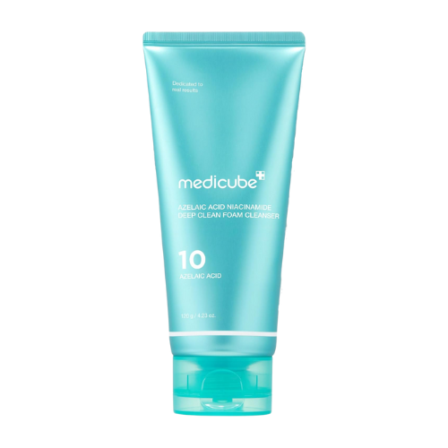Medicube Azelaic Acid Niacinamide Deep Clean Foam Cleanser bottle with packaging.