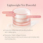 Jar of Medicube Triple Collagen Cream on a pink background with text highlighting features.