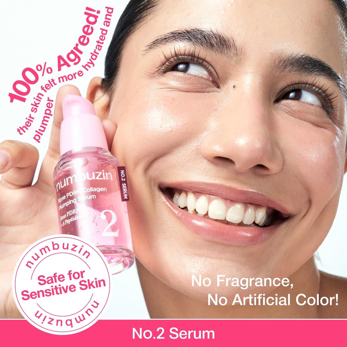 No.2 Rose PDRN Collagen Plumping Serum - 30ml