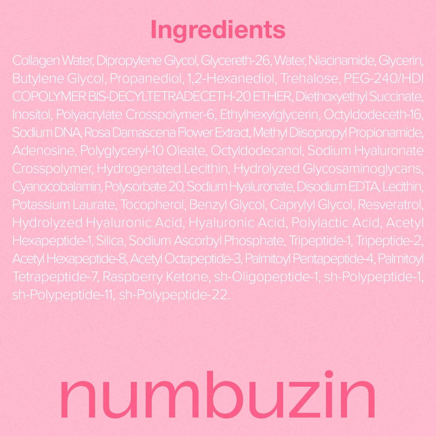 No.2 Rose PDRN Collagen Plumping Serum - 30ml