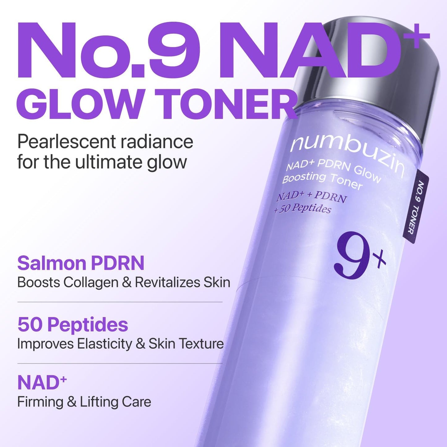 No.9 NAD+ PDRN Glow Boosting Toner - 150ml