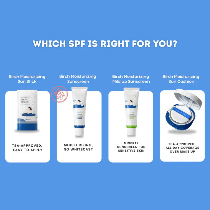 Birch Moisturizing Sun Stick SPF 50+-Round Lab-Noura Skincare